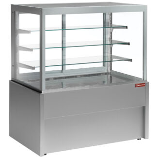 Panoramic display counter, neutral, 4 levels, without storage room - GREY