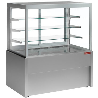 Panoramic display counter, neutral, 4 levels, without storage room - GREY