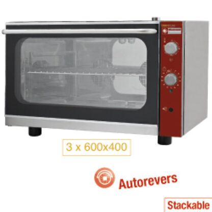 Convection oven, electric 3x 600x400 mm