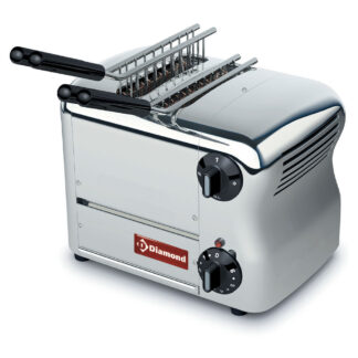 Electric toaster (croque-monsieur), 2 tongs - Stainless steel.