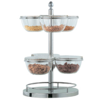 Rotating cereal holder, 6 bowls Ã˜ 210 mm