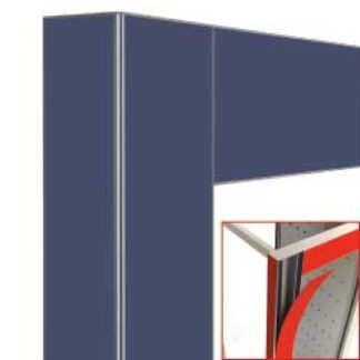 Deco display 530Lt. Bleu aviator matt - magnetic