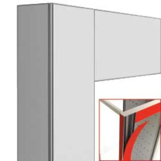 Deco display 530Lt. white matt - magnetic