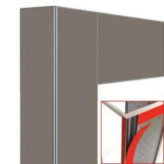 Deco display 530Lt. grey monsoon matt - magnetic