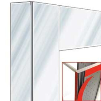 Deco display 530Lt. Polished steel - magnetic