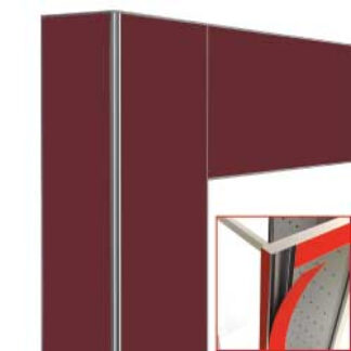 Deco display 530Lt. Brick red matt - magnetic