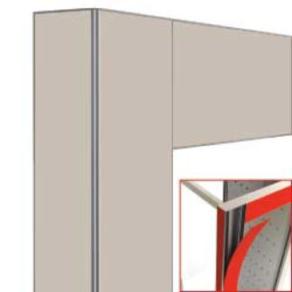 Deco display 530Lt. Creols sand matt - magnetic
