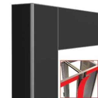 Deco junction 2x216Lt. black matt - magnetic