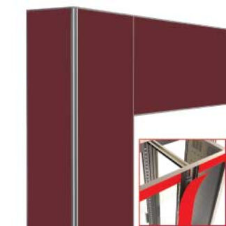 Deco junction 2x216Lt. Brick red matt - magnetic