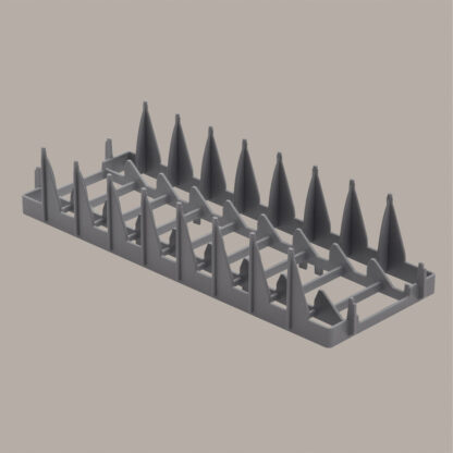 Support for 8 small Ã˜240 mm, basket 400x400 mm