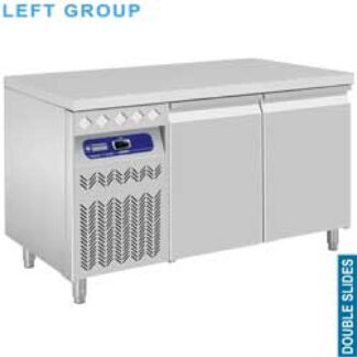 Ventilated cooling table, 2 doors GN 1/1, unit on the left side