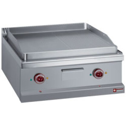 Electric fry top 1/2 smooth and 1/2 ribbed -Top-