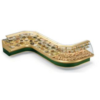 Ventilated counter, without storeroom, with group "Europa"