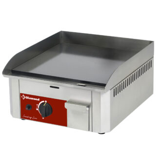 Gas griddle plate, enamelled surface