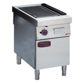 Flat gas cooking, hard chrome plate, cupboard, "service hatch"