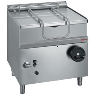 Gas tumbling frying pan, basin in stainless steel, 50 lit.