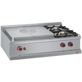 Gas cooker 2 burners on right and cooker hob -Top-