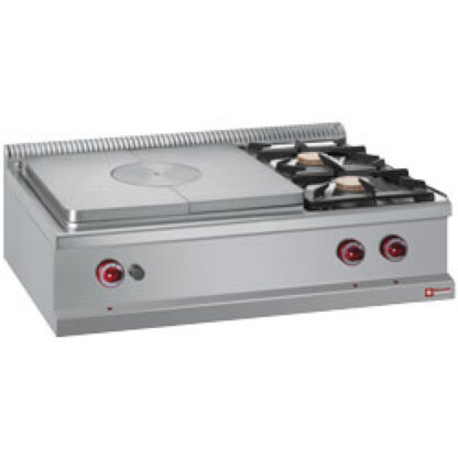 Gas cooker 2 burners on right and cooker hob -Top-