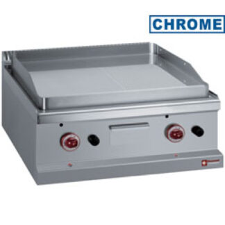 Gas fry top, 1/2 smooth 1/2 ribbed, hard chromed plate 50 Âµm -Top-