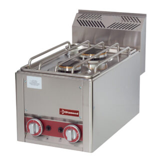 Gas cooker 2 burners, -Top-