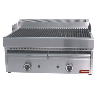 Gas steam-grill with cooking grid in cast iron -Top-