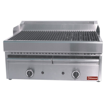 Gas steam-grill with cooking grid in cast iron -Top-