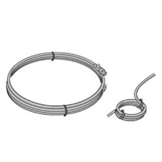 Pre-charged tubes and electric cable (10 meters)