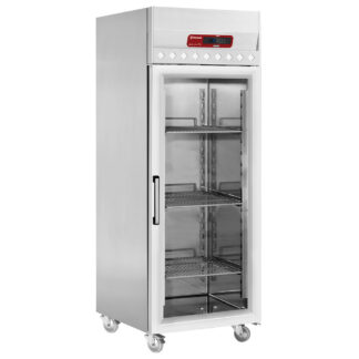 Ventilated refrigerator 700 liters, 1 glass door (GN 2/1)