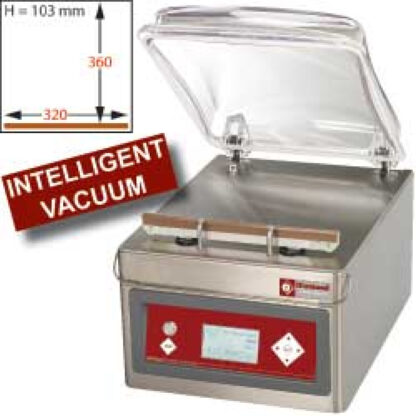 Vacuum machine 360x320xh103 mm, LCD screen
