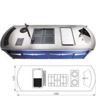 Multipurpose cooking range "Piano Chef"