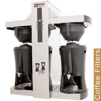 Coffee machine with filter - 2 containers dispenser 2x 5 Lit , hot water tap