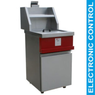 Gas fryer HEAVY DUTY, 1 round tank, electronic