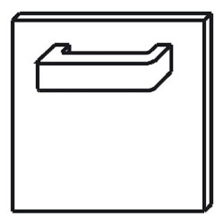 Cupboard door 450 mm (right or left)