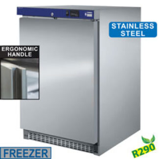 Static freezer, 150 liters. stainless steel