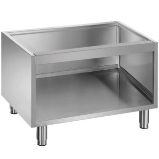 Open base on removable feet in stainless steel