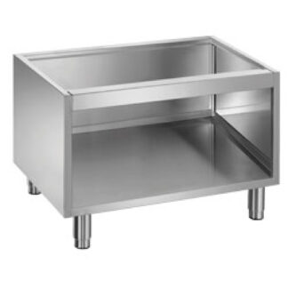 Open base on removable feet in stainless steel