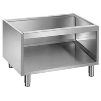 Open base on removable feet in stainless steel