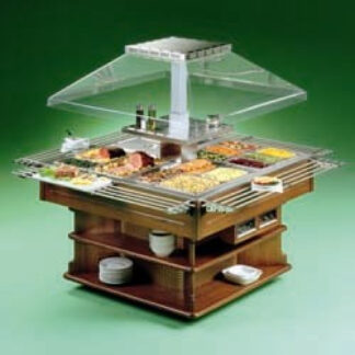Bain-marie island capacity 8 GN 1/1