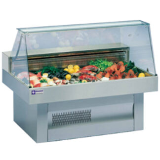 Refrigerated glass display case
