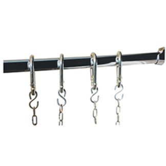 Kit butchery stainless steel bar and 4 hooks (complementary)