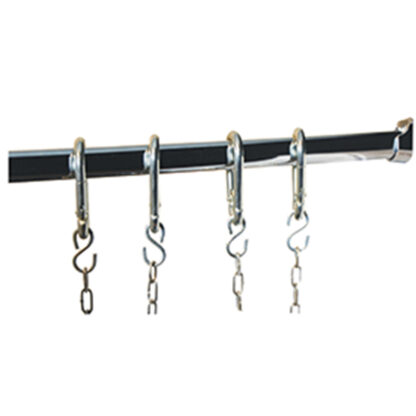 Kit butchery stainless steel bar and 4 hooks (complementary)