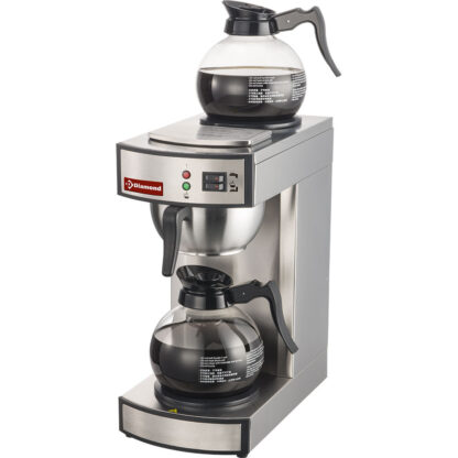 Coffee percolating machine - 1 group + 2 heating plates - Semi-automatic