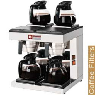 Coffee percolating machine - 2 groups + 4 heating plates