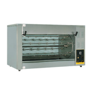 Electric chicken grill, 8 splits of 1080 mm, 48 pcs - 1410 mm
