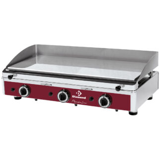 Smooth gas cooking surface, chrome coated