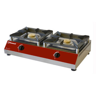Table top gas stove with 2 burners (2 x 5 kW)