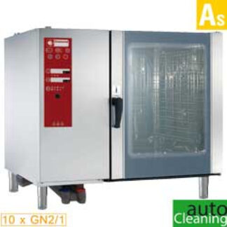 Gas oven boiler steam and convection 10x GN2/1 + Cleaning