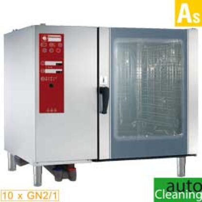 Gas oven boiler steam and convection 10x GN2/1 + Cleaning