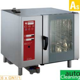 Electric oven boiler steam and convection 6x GN1/1+ Cleaning