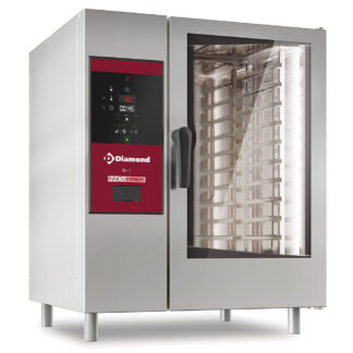 Electric oven boiler steam and convection 10x GN 1/1+ Cleaning